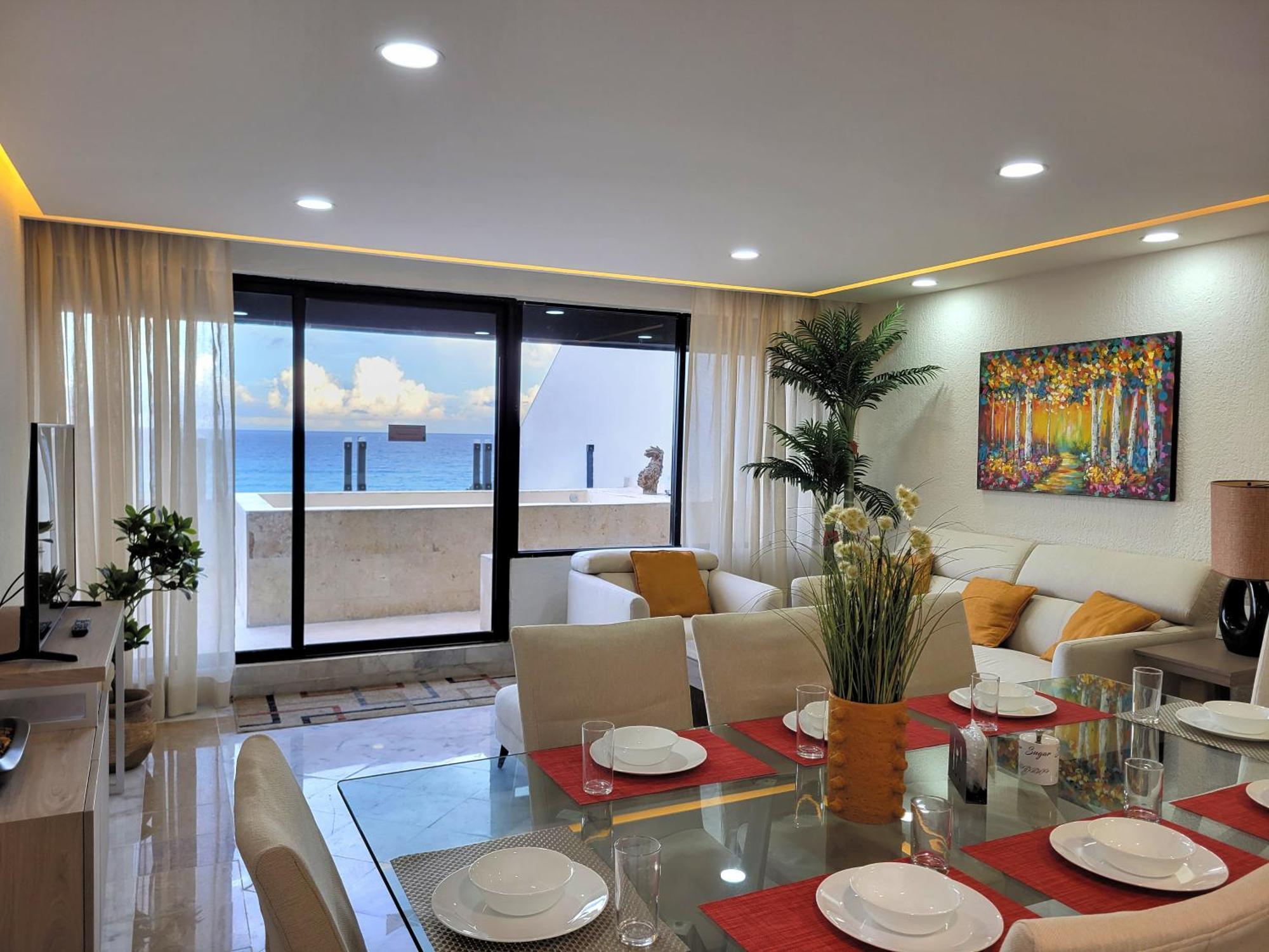 Beachfront Getaway Condo Cancun Exterior photo